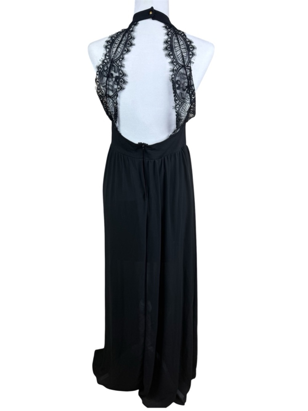 Lulus My Beloved Black Lace Maxi Dress XL - Picture 4 of 11